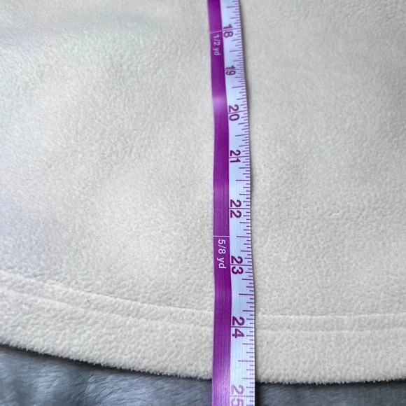 Columbia Quilted Fleece Hooded Vest Womens XL Cream Therma Coil Layering Outdoor - Picture 9 of 16